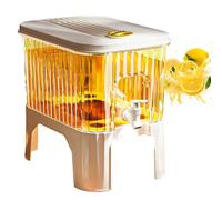 Dispenser di succo e acqua, a prova di perdite, contenitore da 3/5 l con filtro, multiuso, pratica soluzione per bevande, adatta per frigorifero, acqua, tè, caffè, latte, sidro, cucina, idratazione