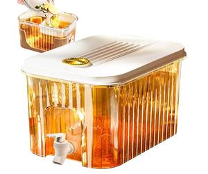 Dispenser di succo e acqua, a prova di perdite, contenitore da 3/5 l con filtro, multiuso, pratica soluzione per bevande, adatta per frigorifero, acqua, tè, caffè, latte, sidro, cucina, idratazione
