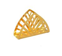 Dispenser di tovaglioli in metallo per cucina, in acciaio inossidabile, semplice portatovaglioli a triangolo in acciaio inossidabile, per piani di lavoro della cucina, tavoli da pranzo (triangolo oro)