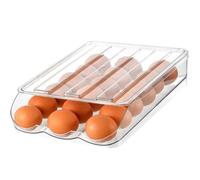 Dispenser di uova a rotolamento automatico Juchrzey 1/2/3 Stratto di stoccaggio delle uova detiene il 18/09/54 Organizzatore di uova scorrevole Implottante for frigorifero (bianco 1 strato C