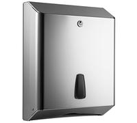DISPENSER DISTRIBUTORE PER CARTA ASCIUGAMANI INTERFOGLIATA ACCIAIO INOX MAR PLAST (INOX LUCIDO)