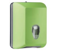 Dispenser Distributore Porta Carta Igienica A muro per Foglietti Intercalati Colorato Colored Soft Touch (VERDE)