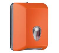 Dispenser Distributore Porta Carta Igienica A muro per Foglietti Intercalati Colorato Colored Soft Touch (ARANCIO)