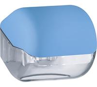 DISPENSER DISTRIBUTORE PORTA CARTA IGIENICA A MURO SINGOLO COLORATO SOFT TOUCH (AZZURRO)