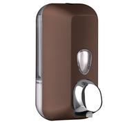 Dispenser Dosatore Distributore a Muro per Sapone foam in Schiuma a Cartuccia COLORATO SOFT TOUCH (MARRONE)