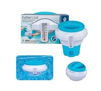 DISPENSER DOSATORE GALLEGGIANTE PASTIGLIE CLORO MEDIO TERMOMETRO PISCINA 58701