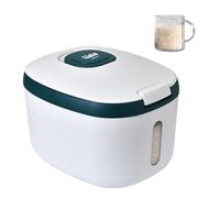 Dispenser dosatore per riso, dispenser per cereali, da appoggio, con supporto in , grande contenitore sigillato per cereali con misurino, contenitori per la conservazione