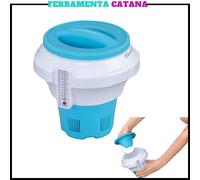 dispenser dosatore porta cloro galleggiante per piscina contenitore pastiglie