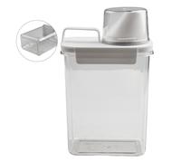 Dispenser ermetico multiuso con misurino per elementi essenziali per la casa