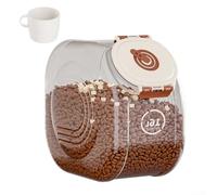 Dispenser ermetico per riso con timer, contenitore di stoccaggio di grande capacità, contenitore trasparente per cereali per dispensa, custode della freschezza degli alimenti con data (piccolo formato
