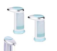Dispenser Erogatore Automatico Kit 2pz Porta Sapone Liquido Infrarossi 330ml Cas