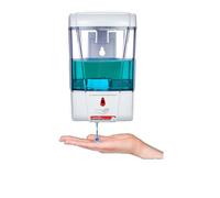 DISPENSER AUTOMATICO A BATTERIA SAPONE LIQUIDO GEL 11x10xH16 CM DOSATORE PARETE