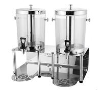 Dispenser for bevande commerciali in acciaio inossidabile con contenitore a doppio serbatoio, dispenser for succhi di calde e fredde da 16 litri rubinetto senza perdite(Pc)