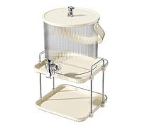 Dispenser for bevande in plastica con supporto e vassoio Dispenser for bevande for tè solare, limonata succhi Agua Frescas