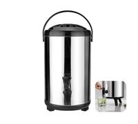 Dispenser For Bevande Isolate In Acciaio Inossidabile, Dispenser For Bevande Calde E Fredde Isolato A Doppia Parete Da 10 Litri Con Maniglia A Rubinetto For Caffè, Tè, Latte, Acqua Calda