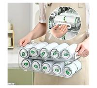 Dispenser For Lattine Di Soda,Organizer Impilabile Frigorifero In Plastica | Design Impilabile A 1/2 Livello, Plastica Trasparente For Conservare Le Bevande Nel Frigorifero(1Tier)