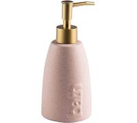 Dispenser for lozione in ceramica a tinta unita, dispenser for sapone for le mani ricaricabile for lavello da cucina e bagno, 330 ml 11,6 oz, 1 pz.(Pink)