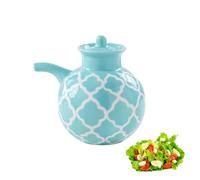 Dispenser for salsa di soia in ceramica, contenitore for bottiglia di olio, distributore di olio d'oliva con coperchio, contenitore for spezie for sciroppo, miele a casa