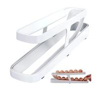 Dispenser for Uova, Supporto for Portauova A Scorrimento Automatico | Organizzatore di contenitori a scomparsa for la conservazione classificata delle uova da cucina domestica