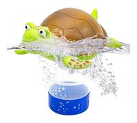 Dispenser galleggiante per tablet tartaruga, divertente supporto per aree di nuoto e vasche idromassaggio, adatto per tablet da 1 e 7,6 cm, mantiene l'acqua della spa o della piscina equilibrata