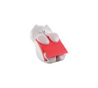 Dispenser gatto bianco + ricarica Post it Super Sticky Z Notes rosso rubino - 76 x 76mm - 90 fogli - Post it