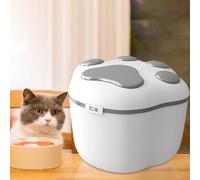 Dispenser grande per contenitori per alimenti per gatti con coperchi