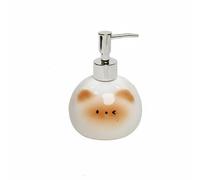 Dispenser in ceramica a forma di gatto con pompa per bagno, lozione o shampoo