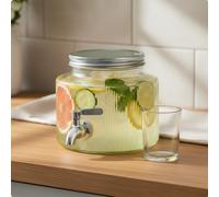 Dispenser in Cristallo con Rubinetto Bocca Larga per Buffet, Giardino