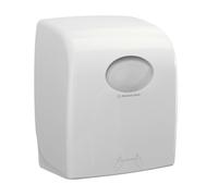 Dispenser in plastica per asciugamani di carta in rotolo XL bianco con chiusura