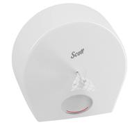 Dispenser in plastica per carta igienica in rotolo ad estrazione centrale