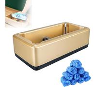 Dispenser Intelligente di Copriscarpe, Dispenser Automatico di Copriscarpe USA E Getta con 200 Copriscarpe in Plastica USA E Getta, Copriscarpe Portatile per Casa, Affari, Negozio, Uffic, Gold