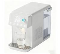Dispenser istantaneo di acqua calda fredda 2 in 1 da banco, sacca di ghiaccio elettronica incorporata da 500 ml, regolazione della temperatura da 25 a 100 ℃, 8 volumi d'acqua, per uso domestico