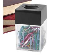 Dispenser magnetico per graffette, organizer per graffette, porta graffette, trasparente, dispenser di graffette da scrivania, per casa, scuola, scrivania, ufficio