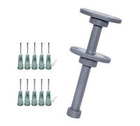 Dispenser manuale in plastica per siringa, strumento a stantuffo, booster di flusso per pasta saldante BGA per polimerizzazione UV, maschera per saldatura inchiostro, PCB BGA, spingi olio per