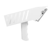 Dispenser Manuale per Etichette, Impugnatura Ergonomica, Bianco | Plastica, per Superfici Piane e Cartoni, Gestione Magazzino e Flusso Merci, Contenitore Singolo Grande