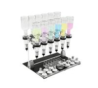 Dispenser manuale per profumi, strumento per il trasferimento di liquidi a 12 testine con flusso regolabile di precisione, flaconi da 200 ml per profumerie, saloni di bellezza o uso domestico