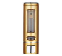 Dispenser Manuali di Sapone con Montaggio a Parete, capacità 400 Ml, Elimina il Disordine delle Bottiglie, Corpo Trasparente, per Cucina e Bagno (D'oro)