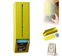 Dispenser modulare per bustine di tè da parete, contenitore per bustine con coperchio rimovibile, organizer per bustine di tè e caffè in ufficio e in cucina, con accesso con una sola mano (#A)