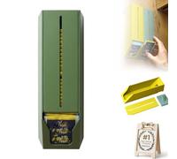 Dispenser modulare per bustine di tè da parete, contenitore per bustine con coperchio rimovibile, organizer per bustine di tè e caffè in ufficio e in cucina, con accesso con una sola mano (#B)