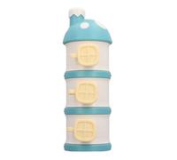 Dispenser multistrato per la conservazione della formula, dispenser impilabile per il latte in polvere per bambini, contenitore per la formula a prova di perdite (Blu)