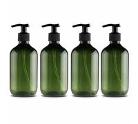 Dispenser Multiuso 4pz Flaconi per Bagno Doccia Gel Shampoo 500ml