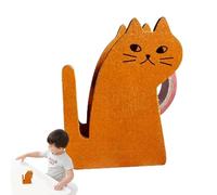 Dispenser Nastro Adesivo - Legno 8.7x7x3.7cm | Distributore Gatto Vintage Taglierina Legno | Taglia Nastro Adesivo Per Soggiorno, Studio, Aula E Cucina