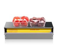 Dispenser pellicola alimentare acciaio inossidabile | Adatto a pellicole alimentari di larghezza compresa tra 25 e 45 cm, avvolgitore manuale antiruggine