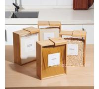 Dispenser per alimenti, capacità 3 l, organizer da cucina e esperto di storage | contenitore per alimenti Airtight con conservazione delle caratteristiche alimentari | Céréales Distributeur & Pet Food
