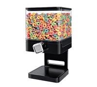 Dispenser per alimenti secchi, contenitori per cereali, dispenser per cereali, organizer quadrato per alimenti a barile singolo, dispenser per riso e organizzazione della cucina, grande capacità