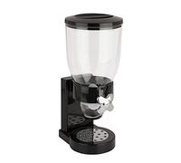 Dispenser per Alimenti Secchi Multifunzionale Dispenser per Cereali Singolo Conservazione degli Alimenti Contenitore per Alimenti per Alimenti Secchi Caramelle Dolci Riso Gocce (Nero)