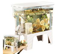 Dispenser per bevande a prova di perdite, barattolo per bevande da 3,5 l, secchio isolato con funzione resistente alle fuoriuscite, soluzione versatile per casa all'aperto, design portatile con facile