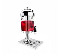 Dispenser per bevande con supporto, rubinetto in acciaio inox, dispenser per bevande per feste, bar per matrimoni, dispenser per bevande a tenuta stagna, per succhi di frutta a bocca larga (1 argento)