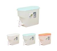 Dispenser per bevande da 3,5 l, con rubinetto, brocca per succo per acqua calda e fredda, birra, cocktail, contenitore in plastica senza BPA, per casa, pub party, con rubinetto a prova di perdite (blu