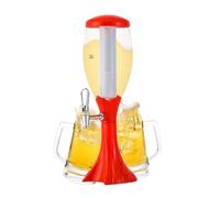 Dispenser per bevande, Dispenser per bevande a torre - Dispenser per liquori con tubo per il ghiaccio e rubinetto - Dispenser di birra luminoso per tè freddo, limonata, acqua, liquore